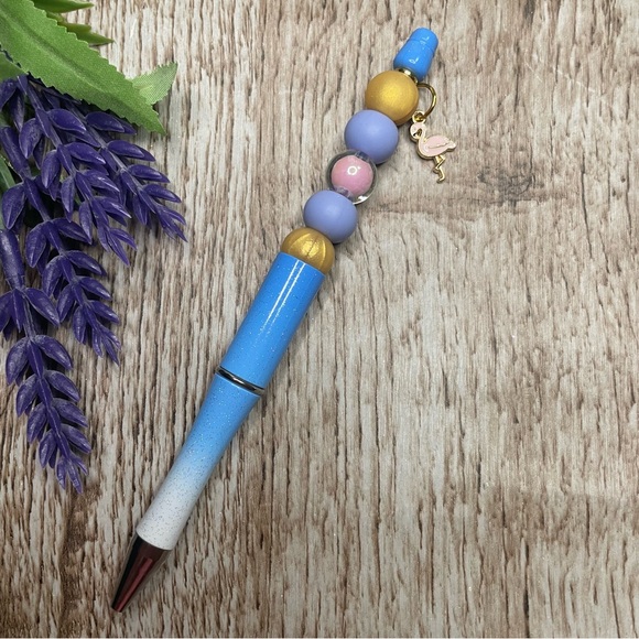 Writing Pen Koala Bee Artisan Beaded Gift Custom Handcrafted Office Stationery - Picture 4 of 7